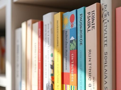 Modern literature collection display